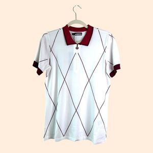 J. Lindeberg Electra Argyle Knit Polo